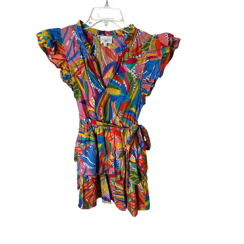 Sugarlips Multicolor Marisol New Guinea Tiered Mini‎ Dress STC13570PB Medium